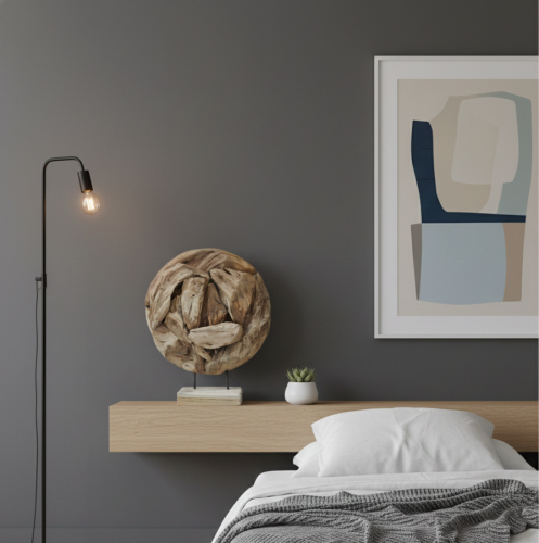 Erosion round on stand 50x13x59 cm