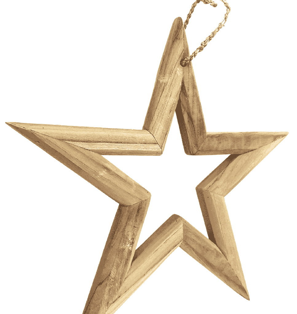 Teak Wood Star