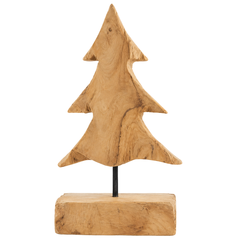 Tree teak 15x10x38 cm Natural