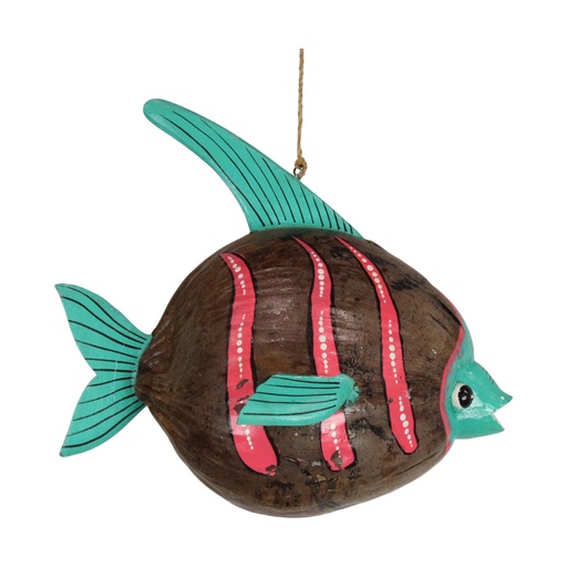 Hanger fish coco 23x34x28 cm Multi